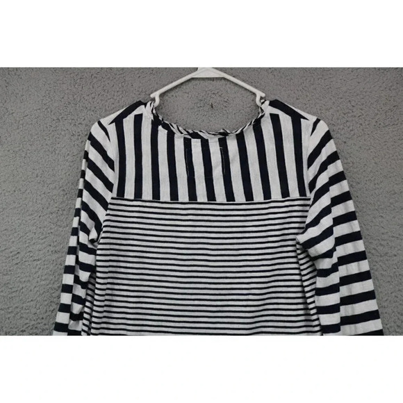 Maeve-Anthropologie-Navy and White Striped Tunic-Size Small-Hi-Lo - Picture 8 of 8